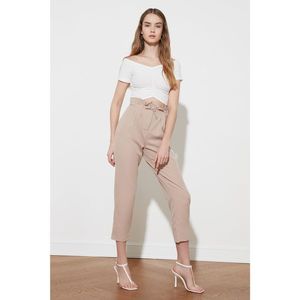 Trendyol Stone High Waist Pants vyobraziť