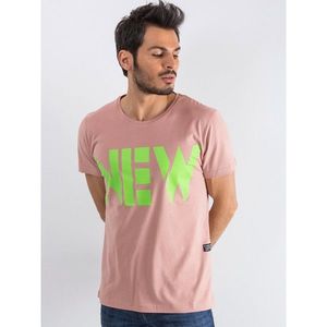 Dirty pink men's T-shirt vyobraziť