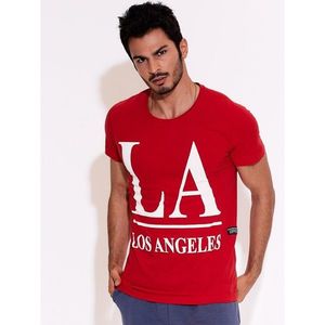 Men's T-shirt LOS ANGELES red vyobraziť