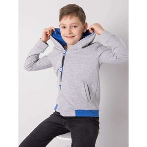 DODO KIDS Gray hooded sweatshirt for boys vyobraziť