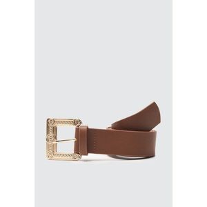 Trendyol Taba Metal Buckle Leather Looking Belt vyobraziť