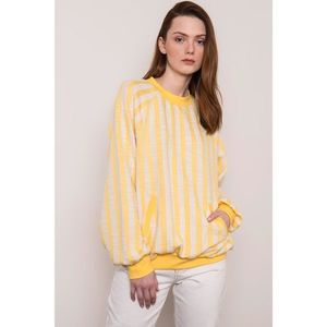 BSL Yellow striped sweatshirt vyobraziť