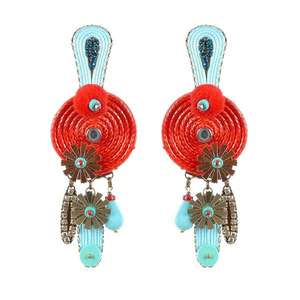 Tatami Woman's Clip Earrings E-Wo007 Turquoise vyobraziť