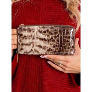 Women´s brown lacquered wallet vyobraziť