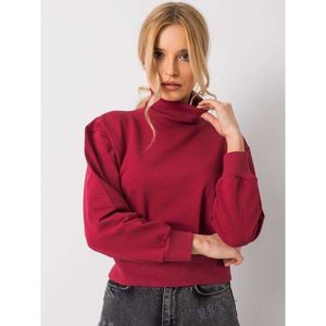 Basic maroon turtleneck sweatshirt vyobraziť