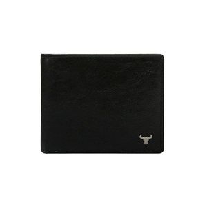 Men´s horizontal black leather wallet vyobraziť