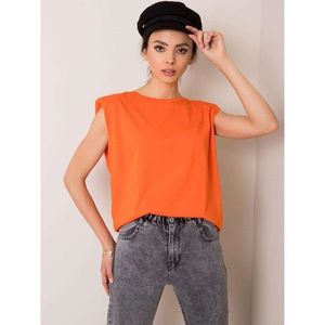 RUE PARIS Orange cotton t-shirt vyobraziť