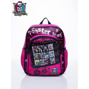 Pink backpack for a girl with a Monster High theme vyobraziť