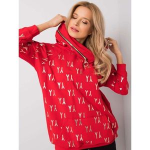 Women´s red hoodie vyobraziť