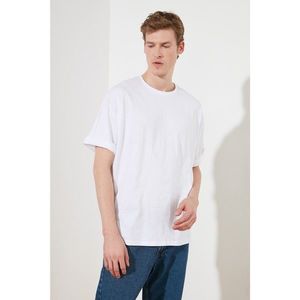 Trendyol White Male Oversize T-Shirt vyobraziť