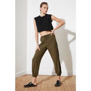Trendyol Khaki Contrast Strip Detail Jogger Pants vyobraziť