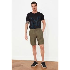 Trendyol Khaki Men's Loose Cut Linen Shorts & amp; Bermuda vyobraziť