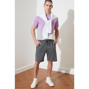 Trendyol Grey Men's Regular Fit Printed Shorts & Bermuda vyobraziť