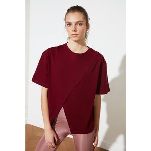 Trendyol Mürdüm Knitted T-Shirt vyobraziť
