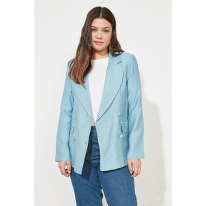 Trendyol Light Blue Button Jacket vyobraziť