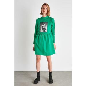 Trendyol Green Printed Dress vyobraziť