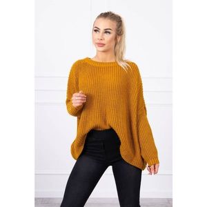 Sweater Oversize mustard vyobraziť