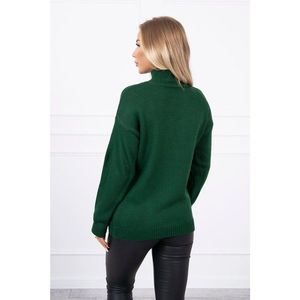 Sweater high neck green vyobraziť