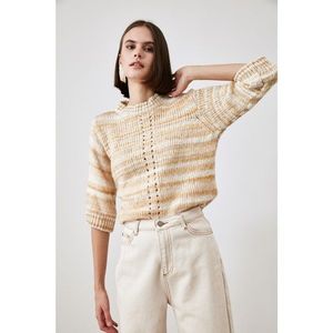 Trendyol Beige Muline Truvakar Arm Knitwear Sweater vyobraziť