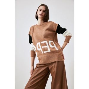 Trendyol Camel Summer Detailed Knitwear Sweater vyobraziť