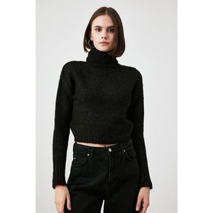Trendyol Black Turtleneck Knitwear Sweater vyobraziť