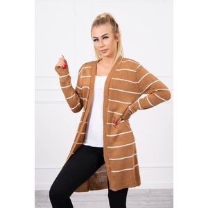Striped sweater camel vyobraziť