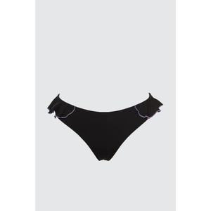Trendyol Black Ruffle Bikini bottom vyobraziť