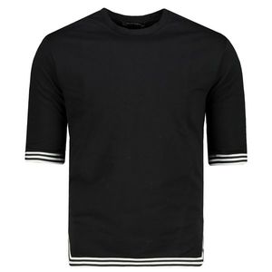 Trendyol Black Male Oversize Strip Detail Sweatshirt vyobraziť
