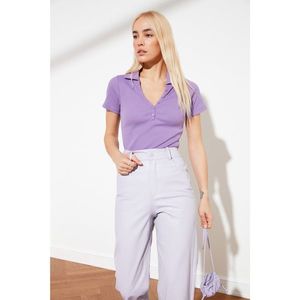 Trendyol Purple Button Detailed Snap Knitted Body vyobraziť