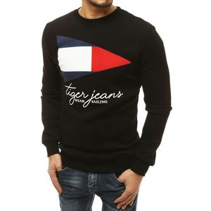 Black men's sweatshirt with an BX4840 print vyobraziť