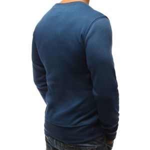 Men's plain blue sweatshirt (bx4196) vyobraziť