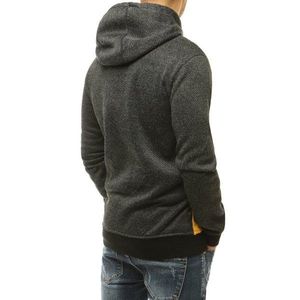Black men's sweatshirt with hood BX4852 vyobraziť