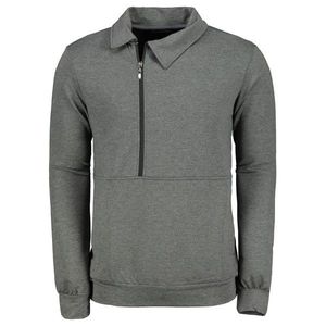 Trendyol Anthracite Men's Regular Fit Long Sleeve Zip Detailed Sweatshirt vyobraziť