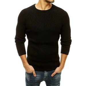 Black men's pullover sweater WX1659 vyobraziť