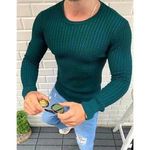 Green men's pullover sweater WX1631 vyobraziť