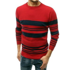 Red men's sweater WX1673 vyobraziť