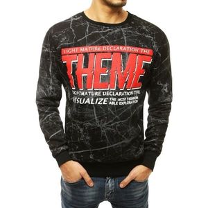 Black men's sweatshirt with print BX4907 vyobraziť