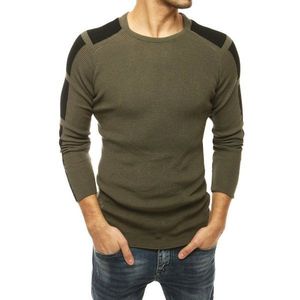 Khaki WX1610 men's slipped overhead sweater vyobraziť