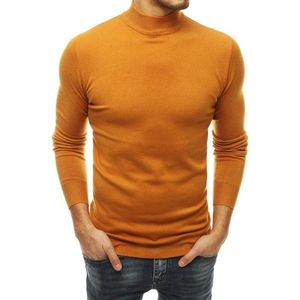 Men's yellow turtleneck sweater WX1519 vyobraziť