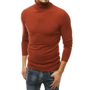 Men's brown turtleneck sweater WX1536 vyobraziť
