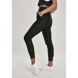 Urban Classics Ladies Lace Jersey Jog Pants black - 4XL vyobraziť