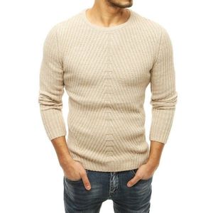 Light beige men's pull-over sweater WX1664 vyobraziť