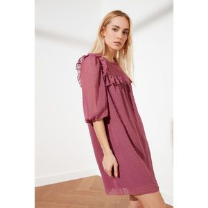 Trendyol Purple Fabric Textured Dress vyobraziť