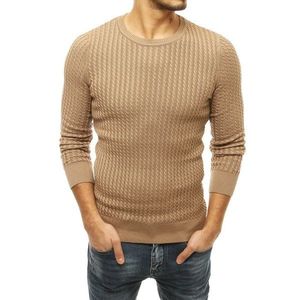 Beige men's pullover sweater WX1661 vyobraziť