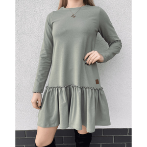 Layla Woman's Dress SU401 Khaki vyobraziť