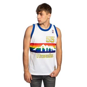 Mitchell & Ness Denver Nuggets 55 Dikembe Mutombo white Swingman Jersey - L vyobraziť