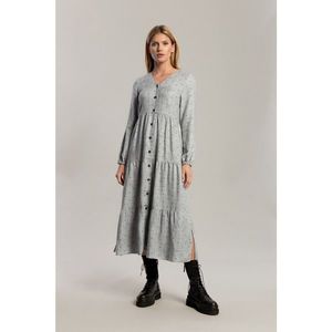 Benedict Harper Woman's Dress Rechael Grey Dots vyobraziť