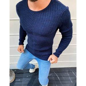 Navy blue men's pullover sweater WX1602 vyobraziť