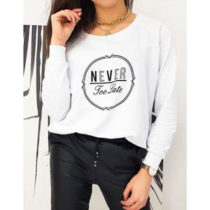 NEVER women's oversize sweatshirt white BY0634 vyobraziť
