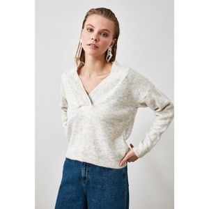 Trendyol Beige Gradient Knitwear Sweater vyobraziť